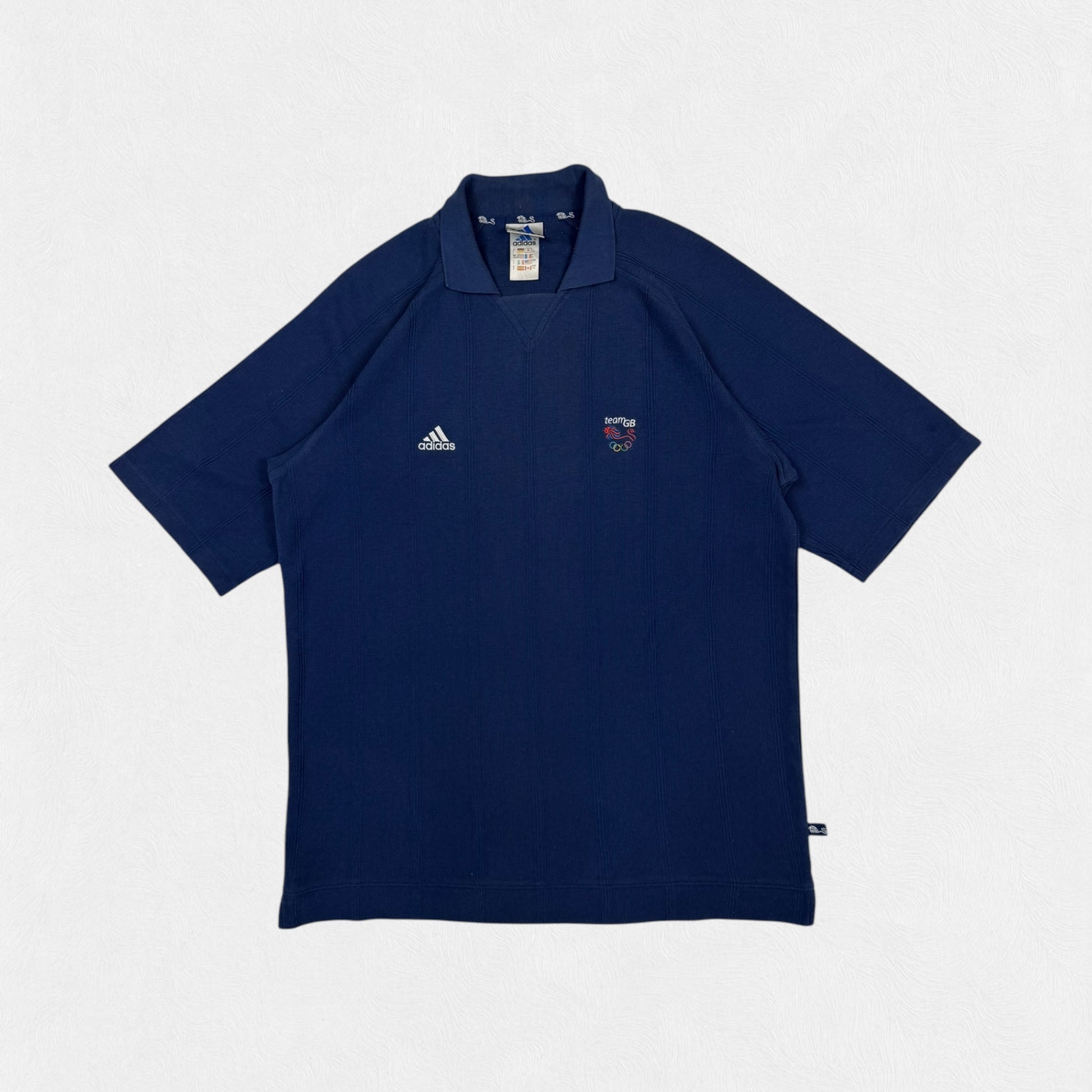 Vintage 2000 Team GB Great Britain polo shirt adidas navy