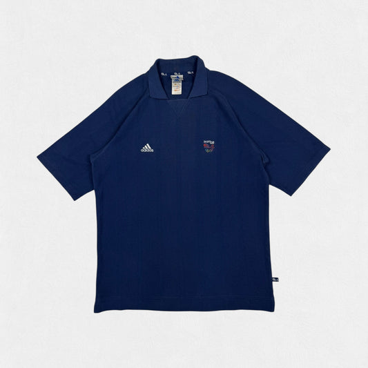 Vintage 2000 Team GB Great Britain polo shirt adidas navy