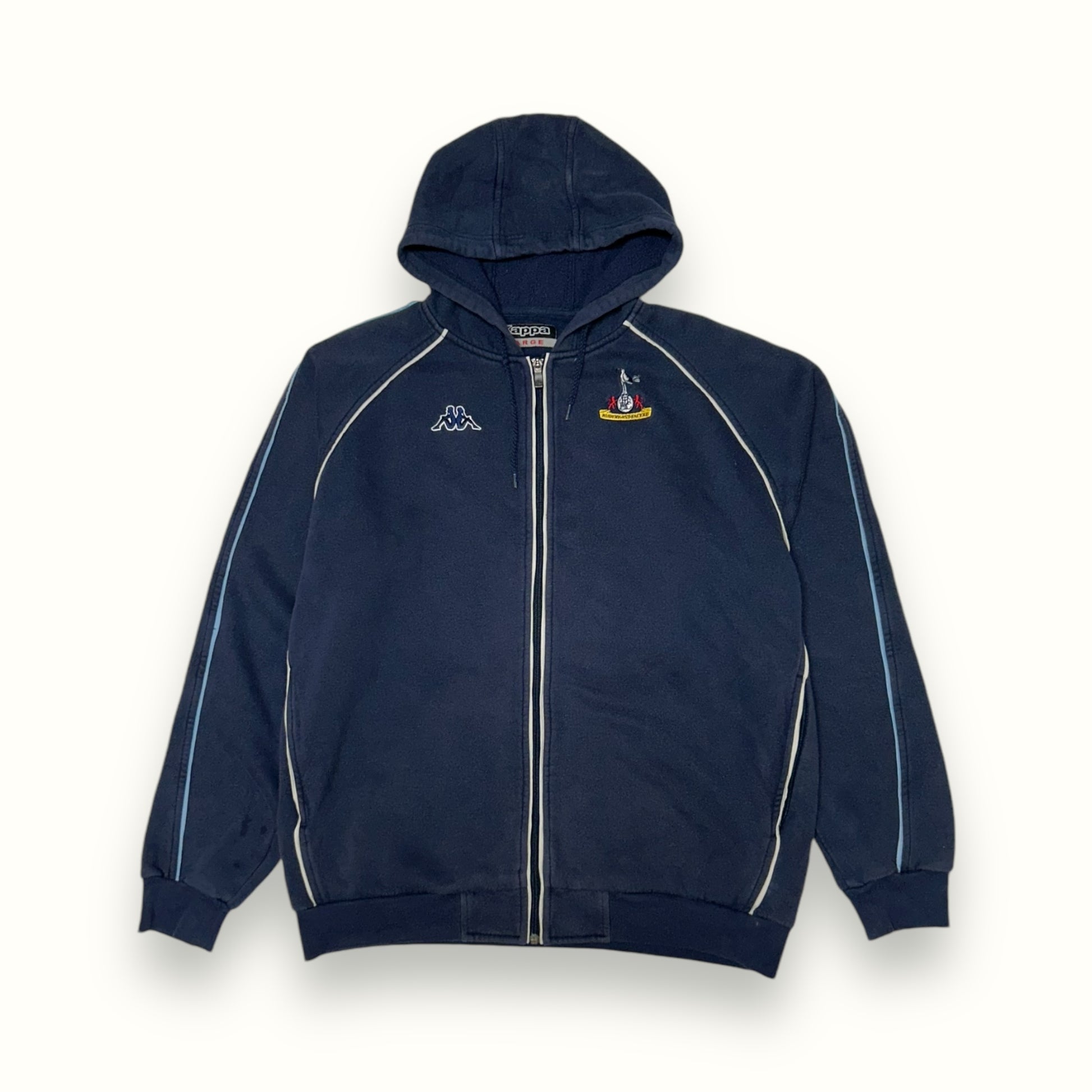 Vintage Tottenham hotspur spurs zip up hoodie navy Kappa