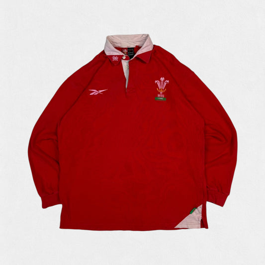 Vintage Wales 1998-00 Reebok rugby union shirt