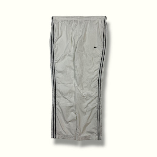 Vintage nike mini swoosh track pants white