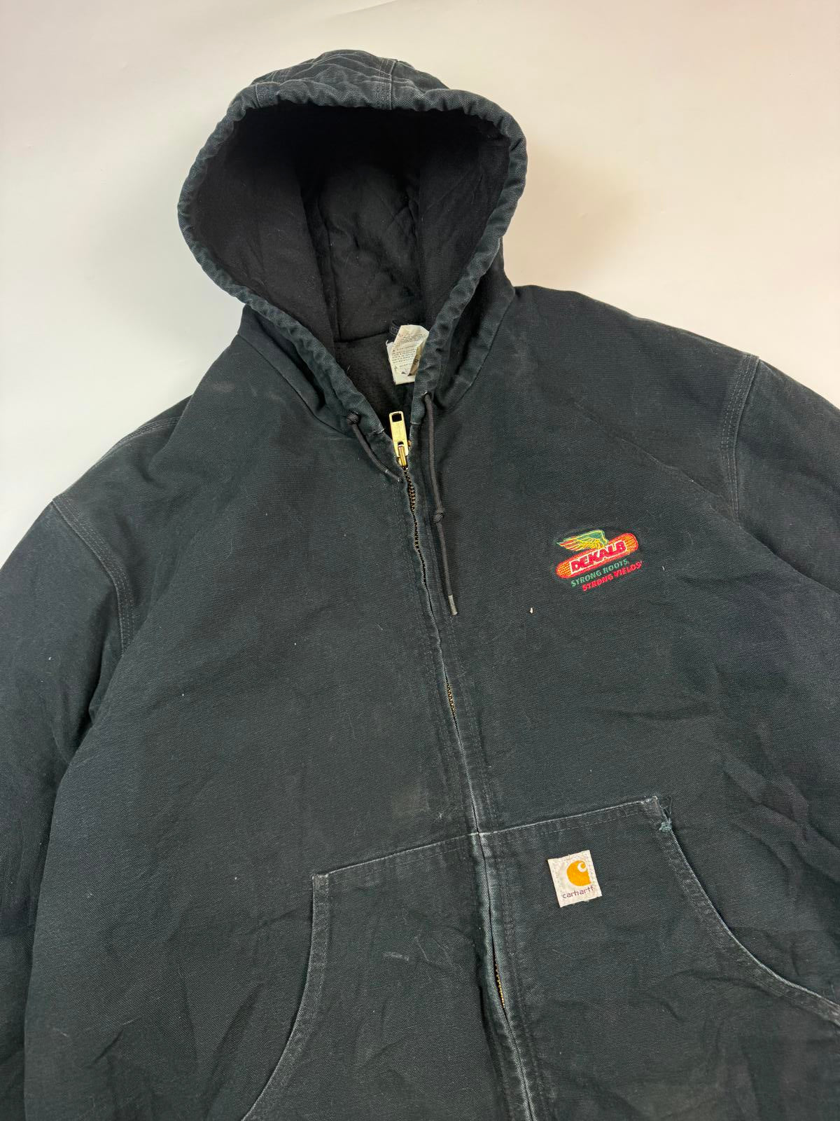 Vintage Carhartt workwear hooded active jacket (3XL)