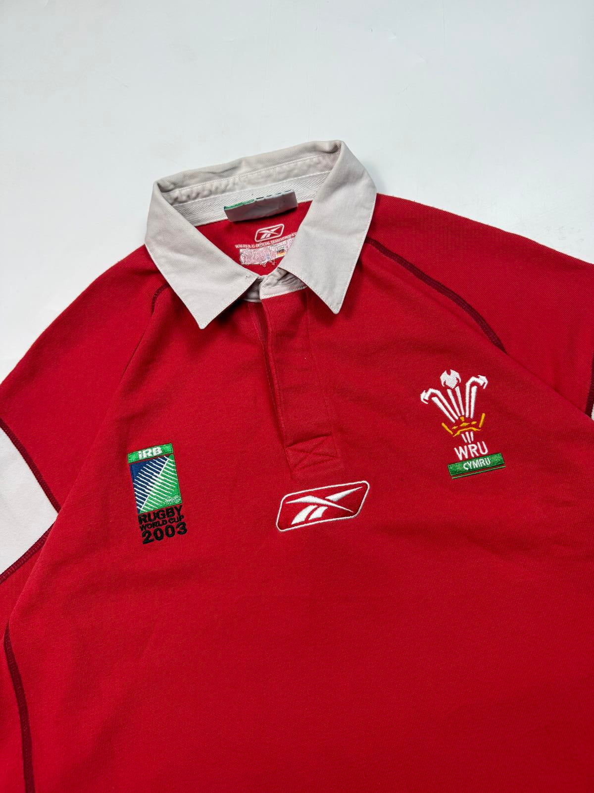 Vintage Wales 2003 world cup Reebok rugby union shirt (XL)