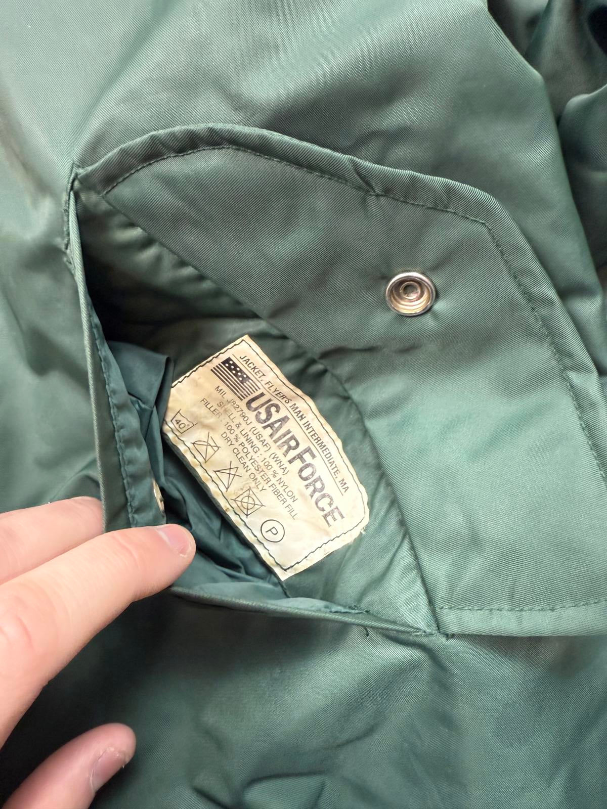 Vintage 90s MA-1 Military bomber jacket (XL)