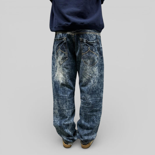 Vintage Rocawear baggy acid wash jeans (W36)