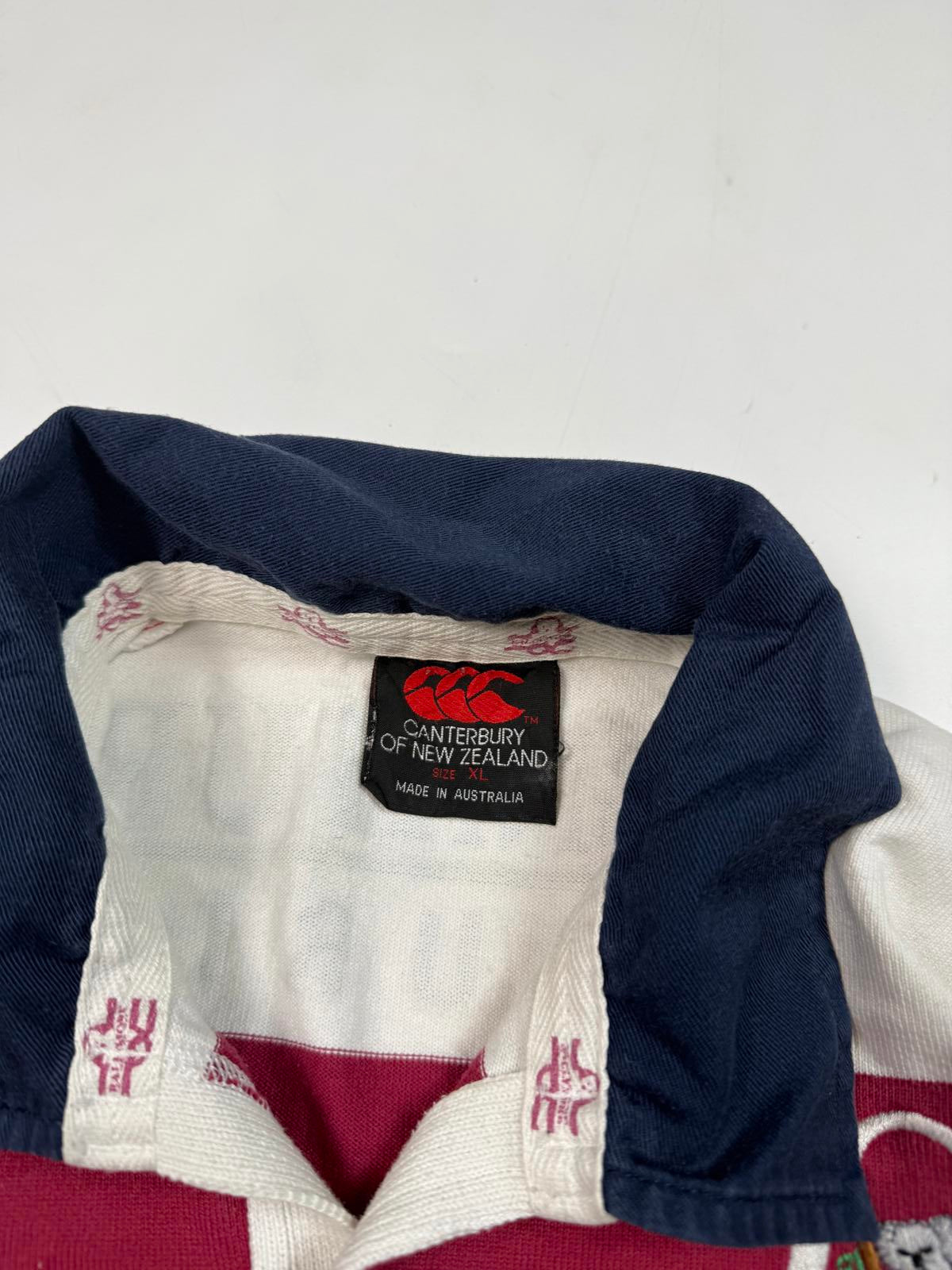 Vintage Queensland reds 2001/02 Canterbury rugby union shirt (XL)