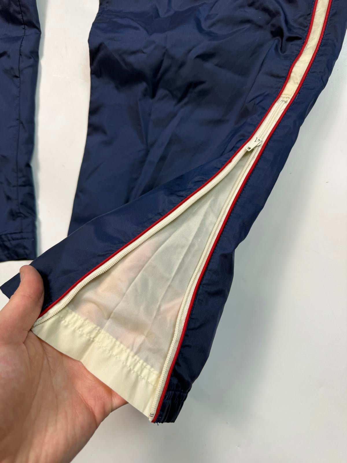 Vintage Nike side stripe baggy track pants (S)