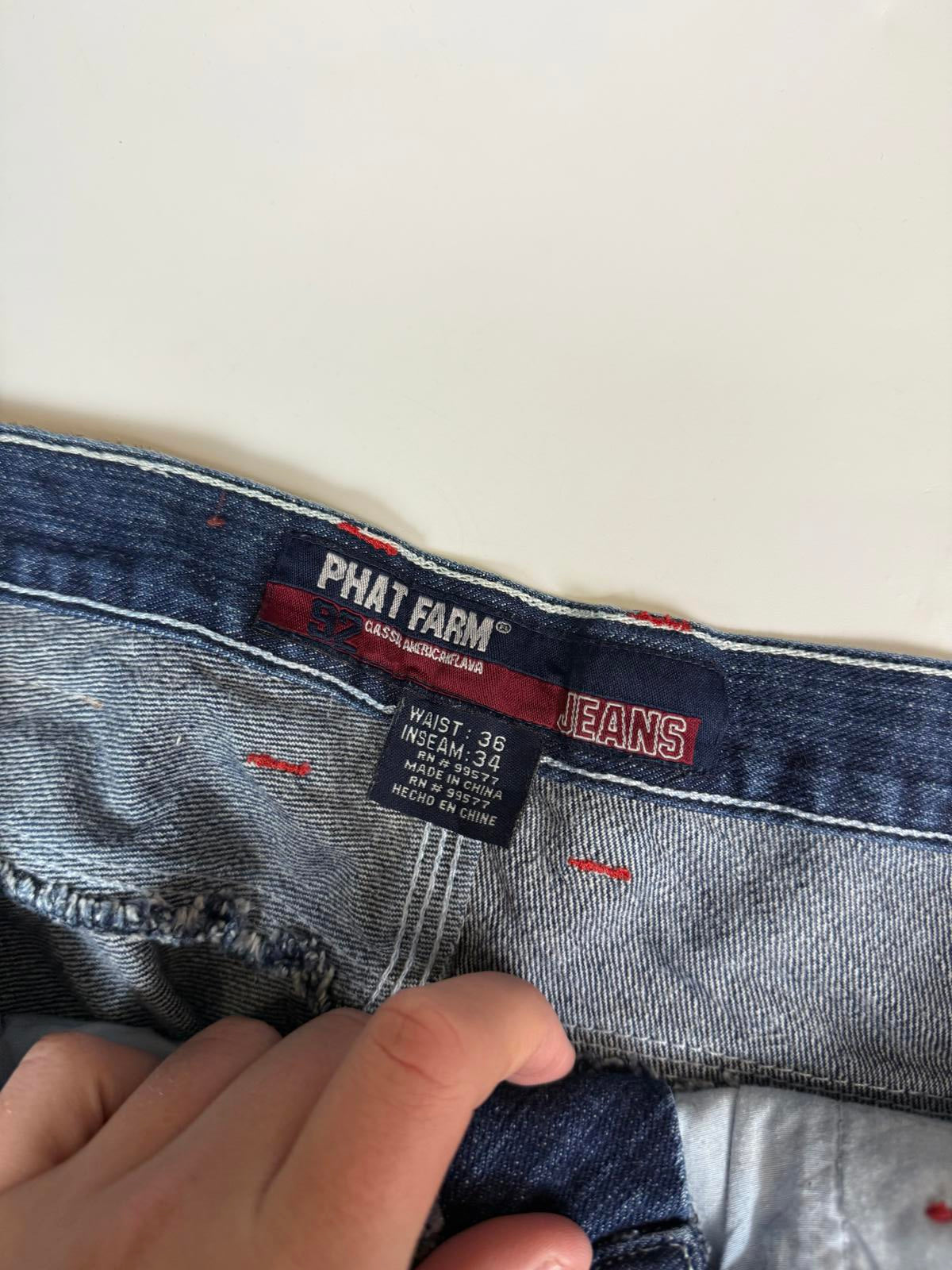 Vintage Phat Farm baggy hip hop Jeans (W36)