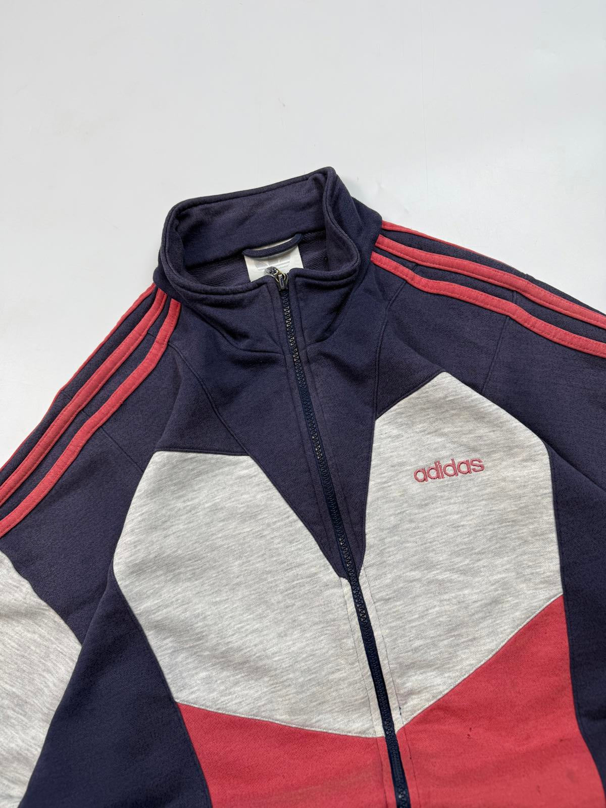 Vintage 90s adidas originals colour block track top (L)