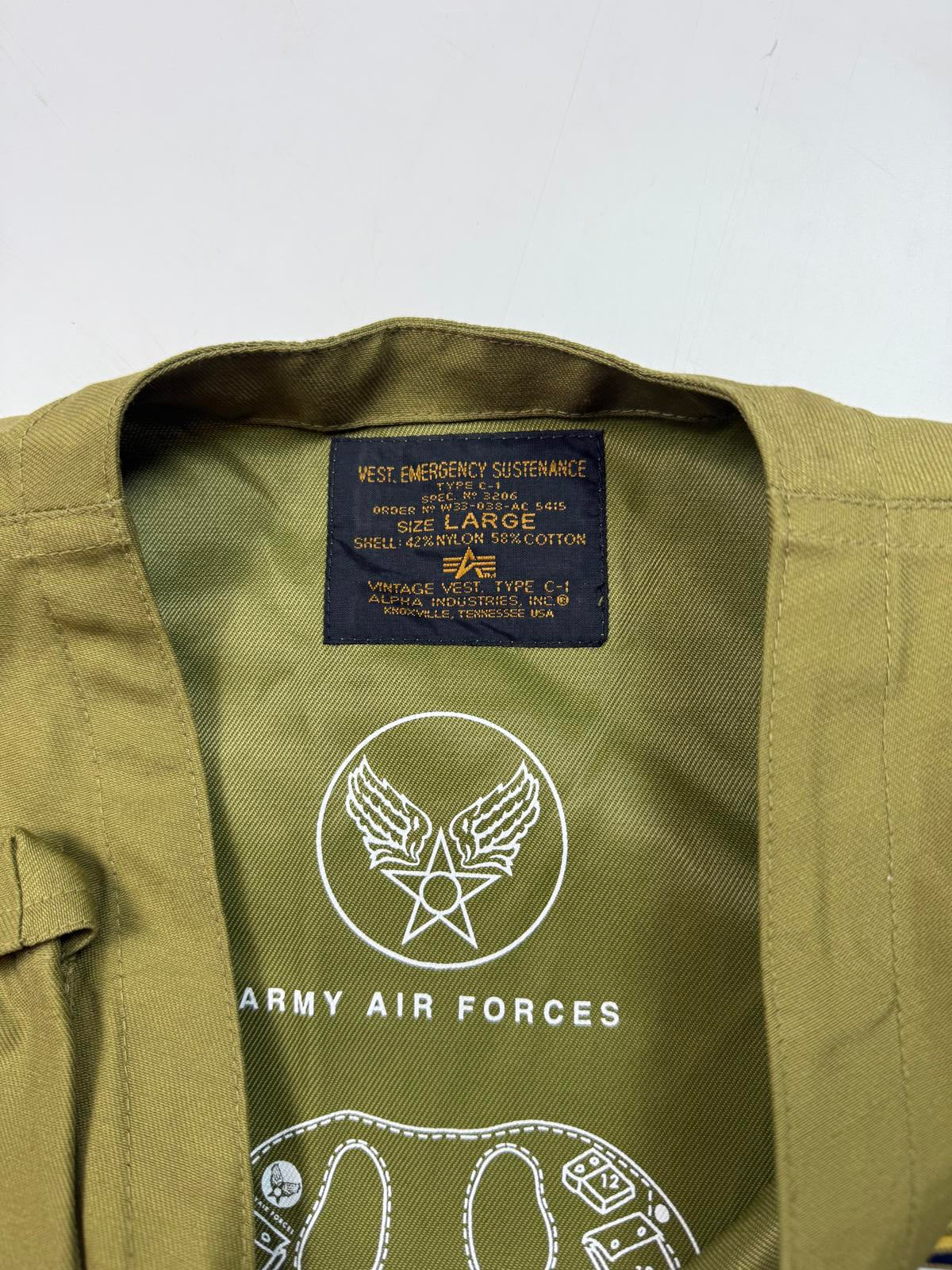 Vintage 90s BNWT Alpha Industries vest jacket (L)