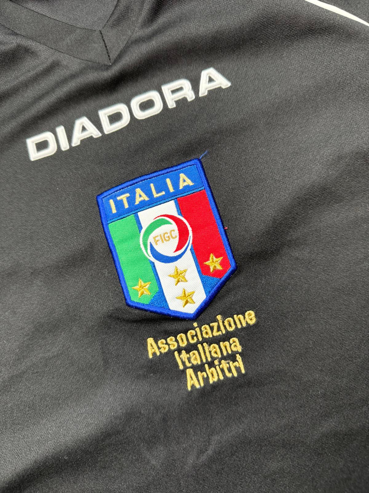 Vintage Italy Diadora referee football shirt (XXL)