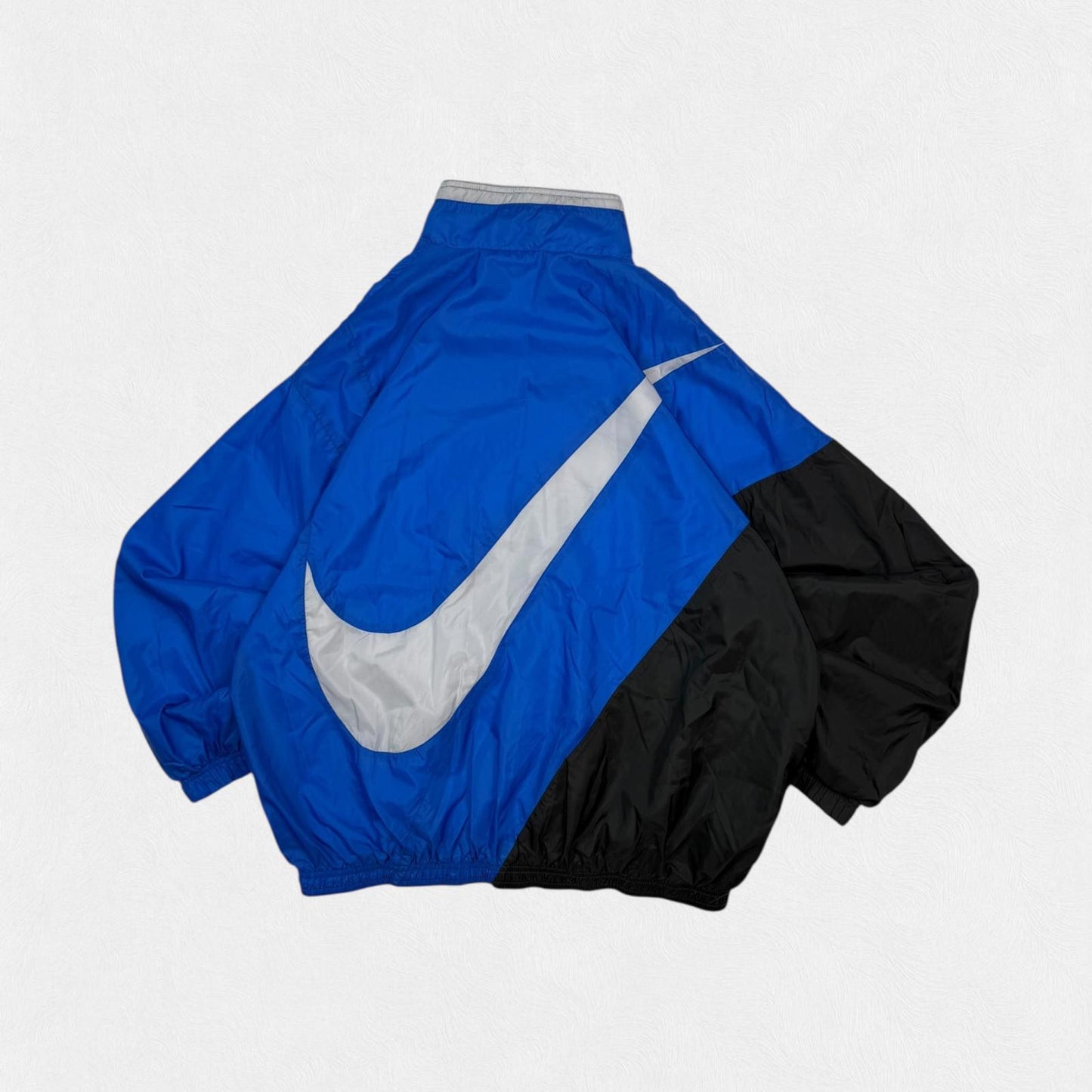 Vintage 90s Nike colour block big swoosh track jacket (L)
