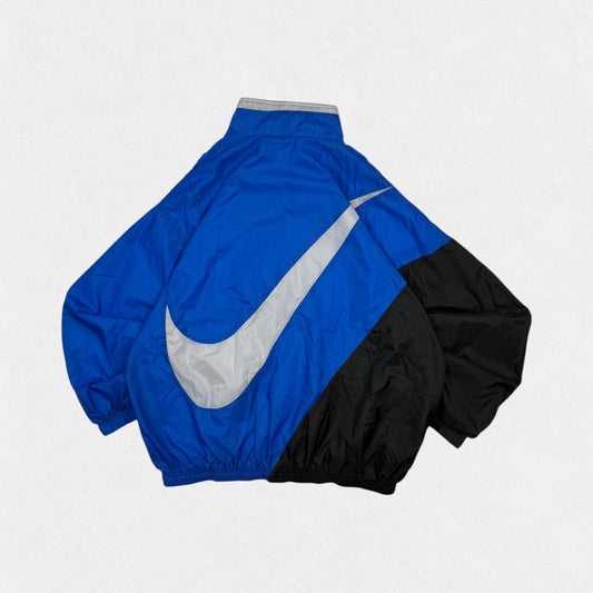 Vintage 90s Nike colour block big swoosh track jacket (L)