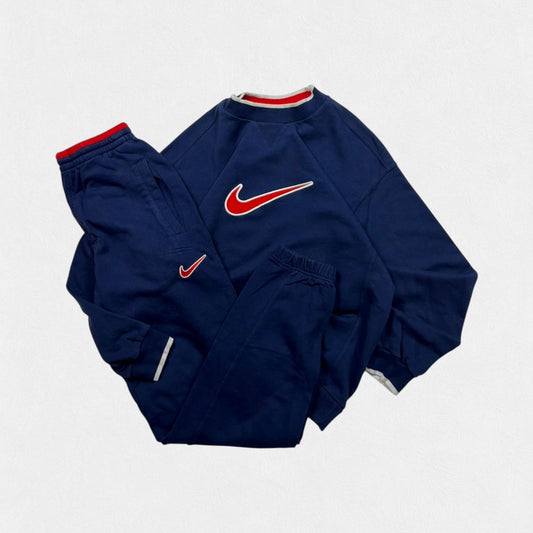 Vintage 90s Nike centre swoosh tracksuit (S)