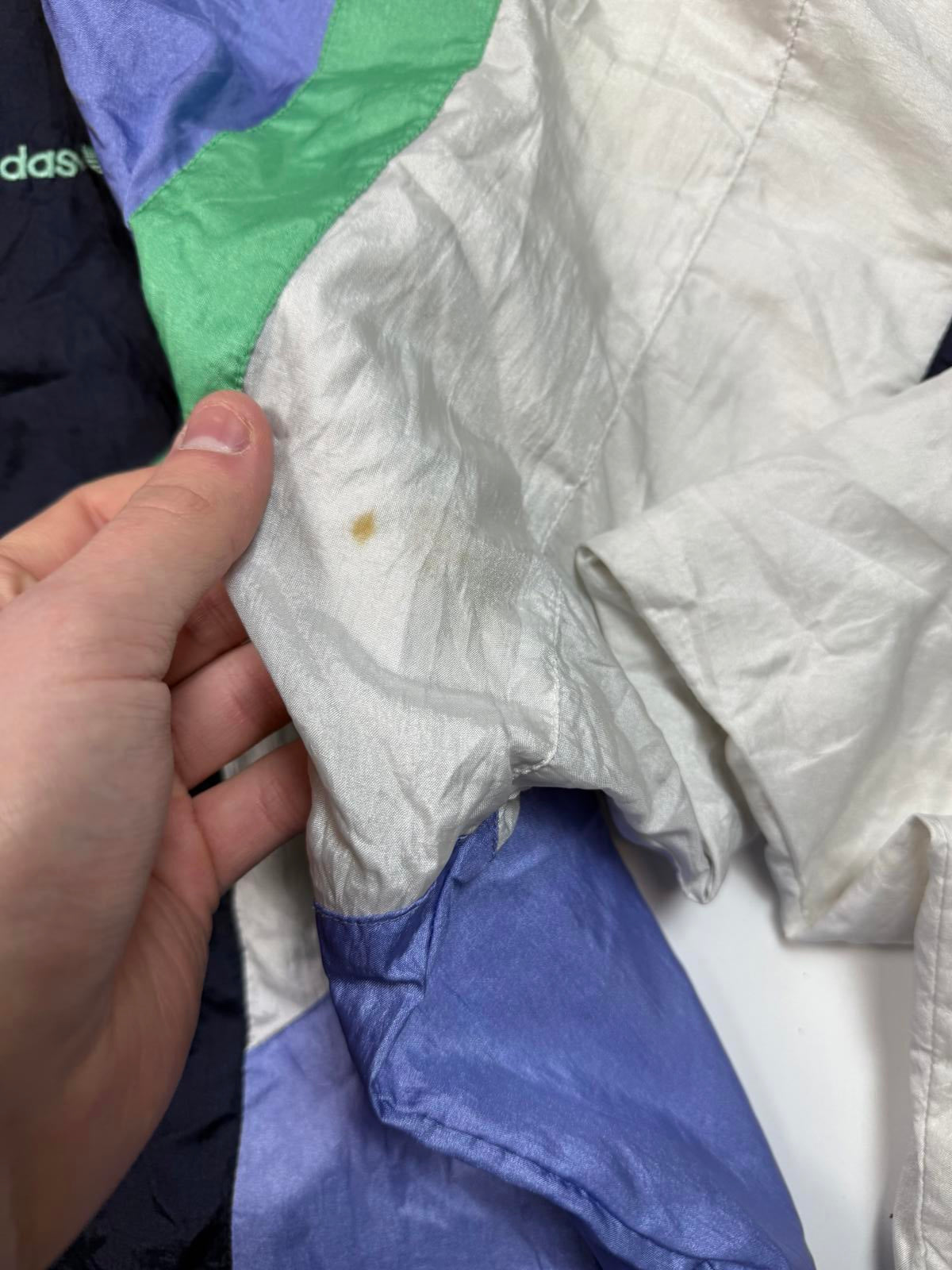 Vintage 90s adidas originals colour block track jacket (M)