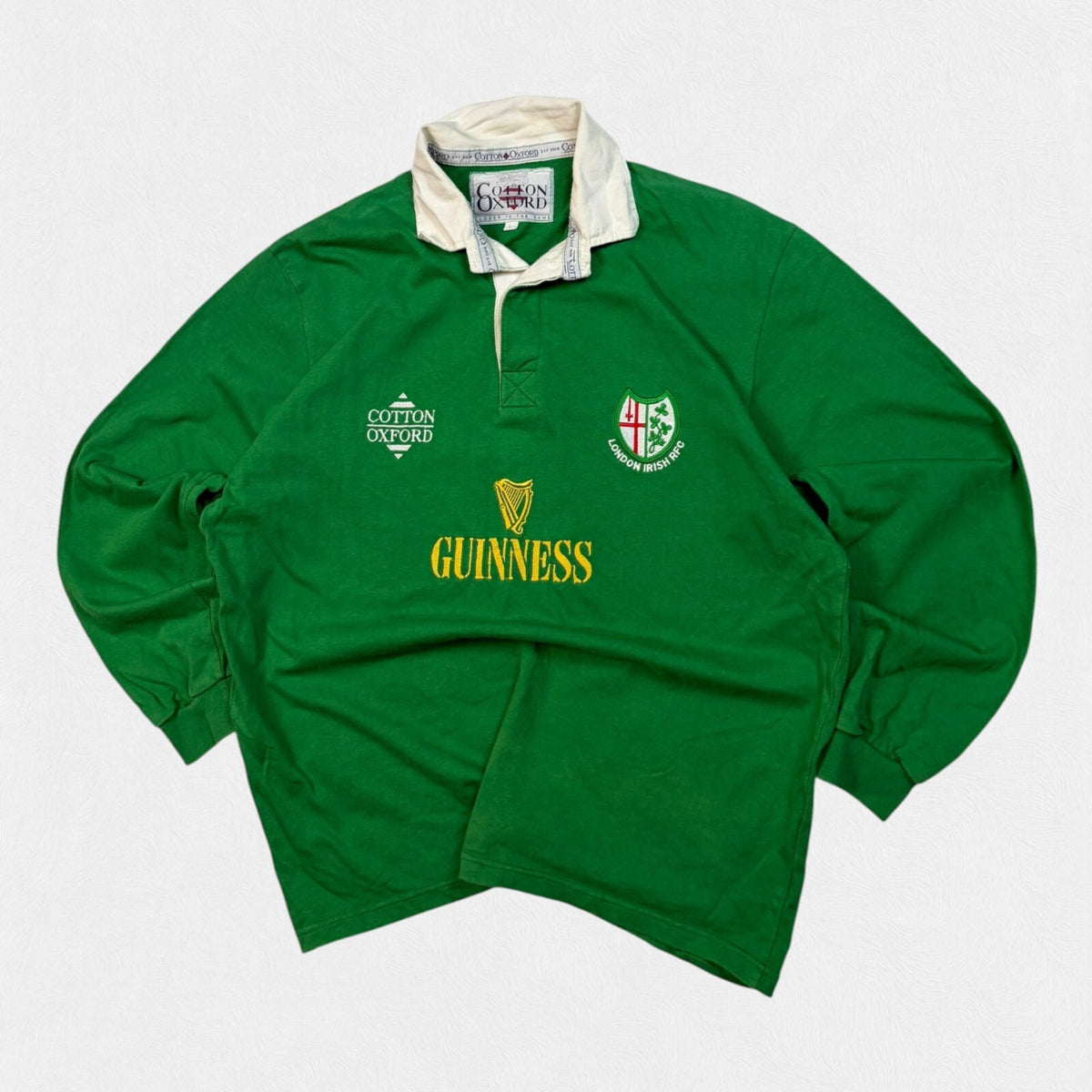 Vintage London Irish 1998/99 Cotton Oxford rugby shirt (L)