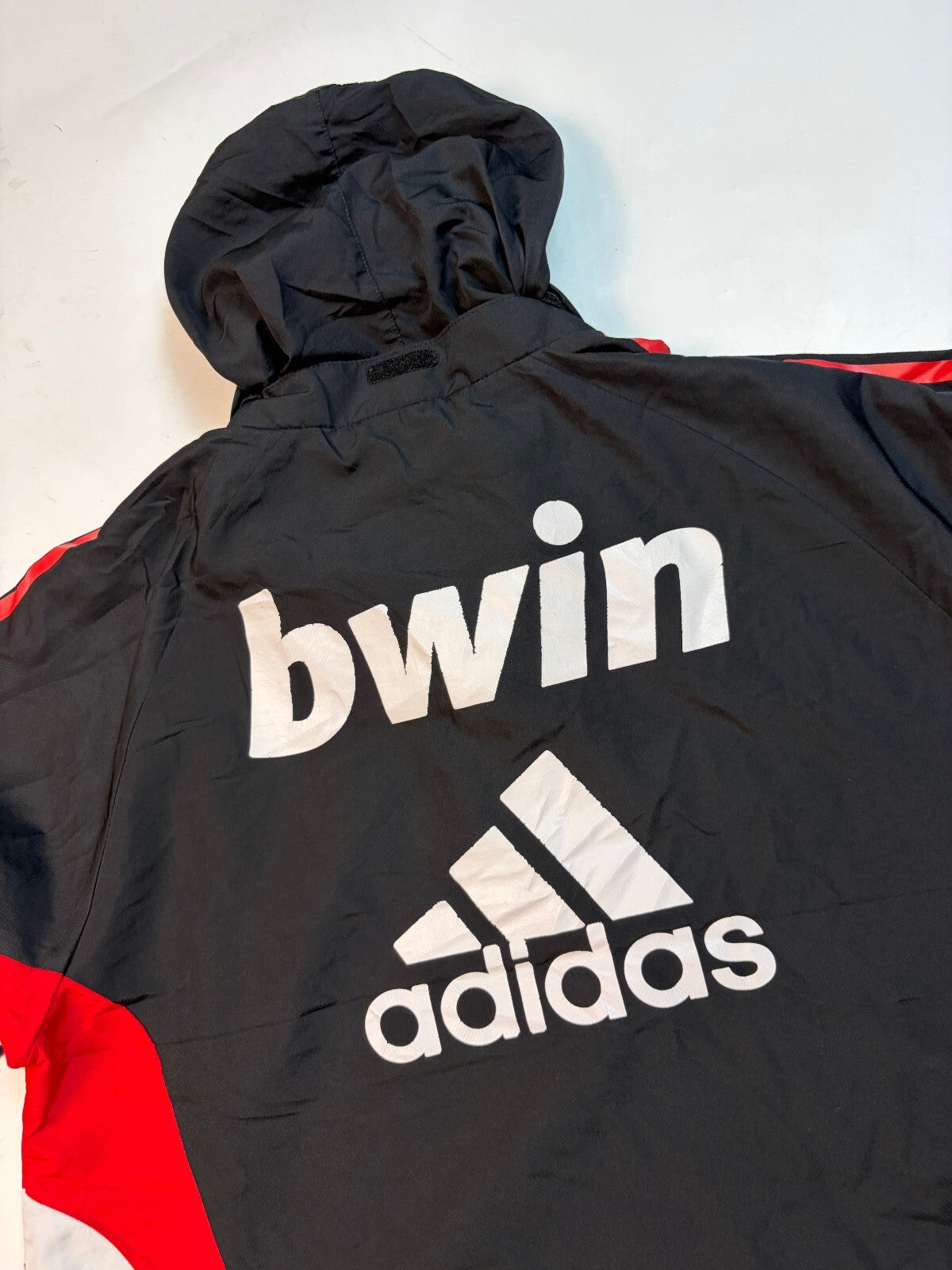 Vintage AC Milan 2008/09 Adidas football anorak jacket (M)