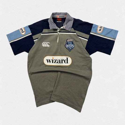 Vjntage NSW blues state of origin 2003 Canterbury rugby league shirt (M)