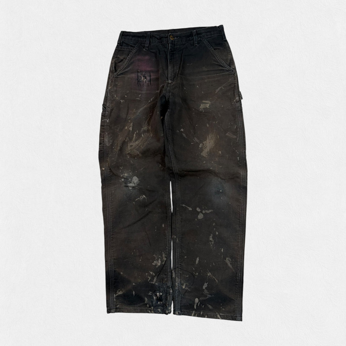 Carhartt paint splattered baggy carpenter pants (W32)