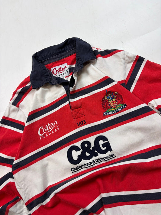 Vintage Gloucester 2003-05 Cotton Traders rugby union shirt (M)