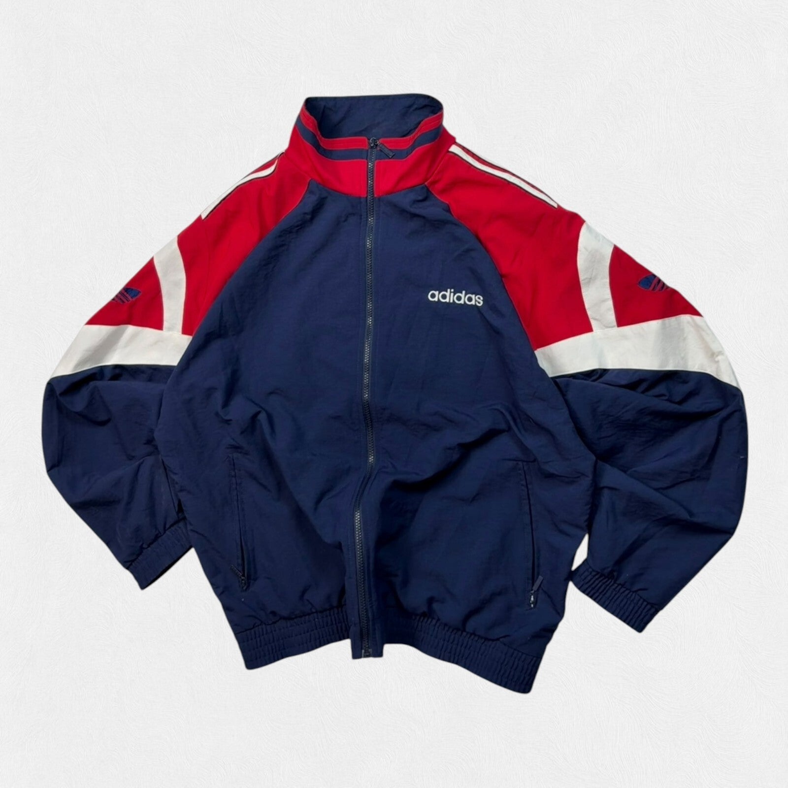 Vintage 90s Adidas originals colour block full tracksuit (L)