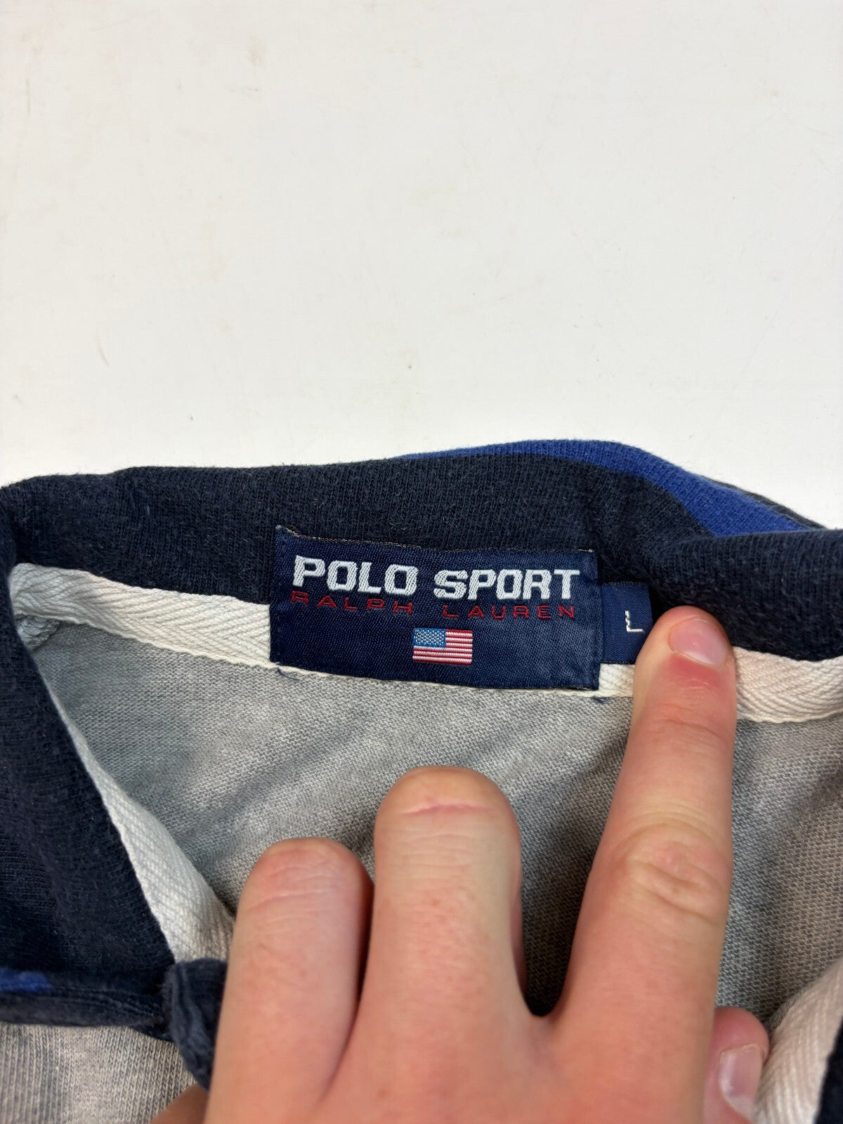 Vintage 90s Ralph Lauren polo sport rugby polo shirt (L)