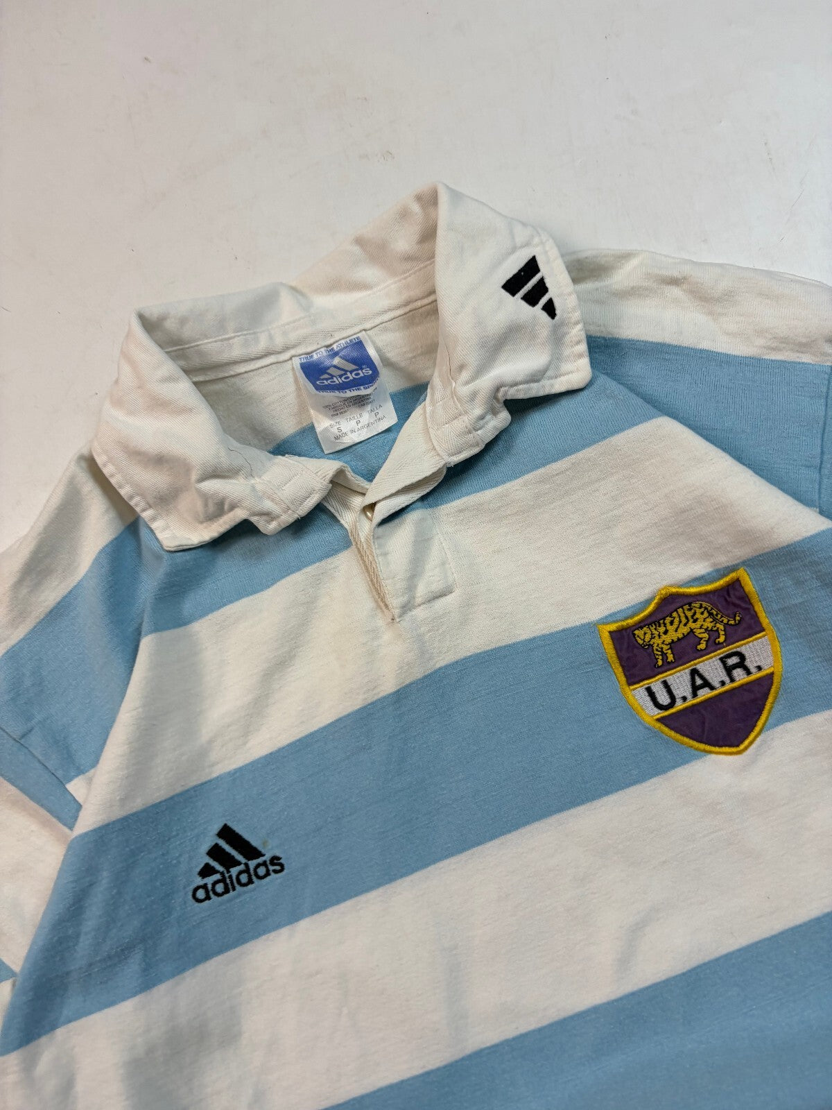 Vintage Argentina 1999/00 Adidas rugby union shirt (S)