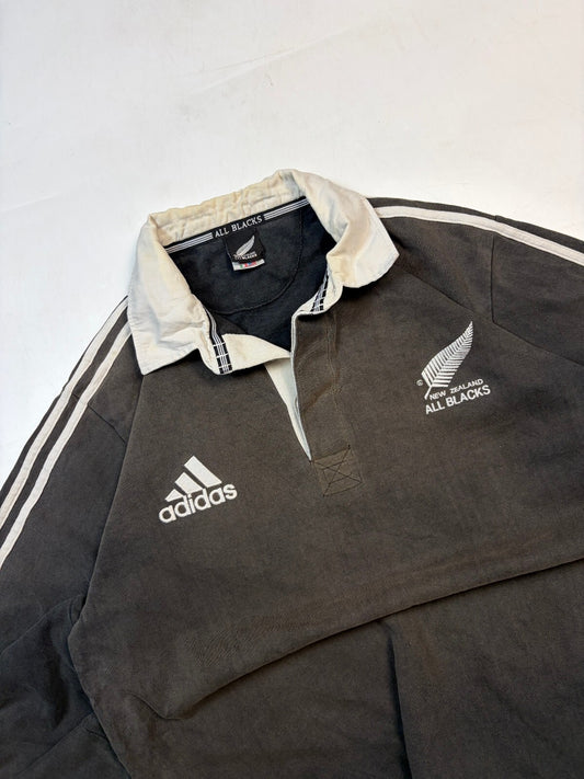 Vintage New Zealand 1999/00 Adidas rugby union shirt (L)