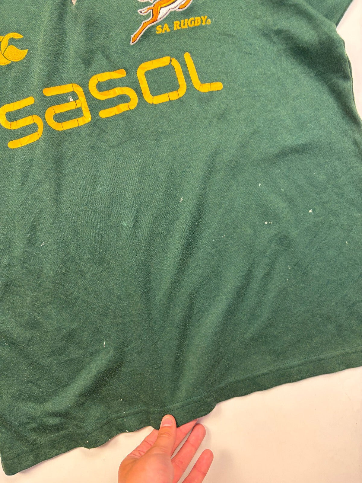 Vintage South Africa 2005/06 techtex canterbury rugby shirt (L)
