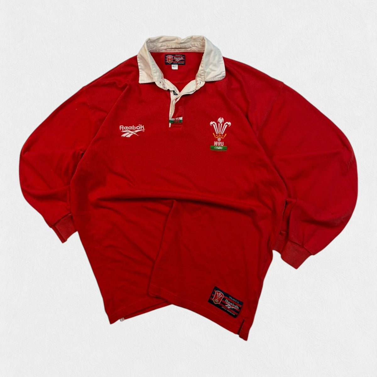 Vintage Wales 1996-98 Reebok rugby union shirt (L)