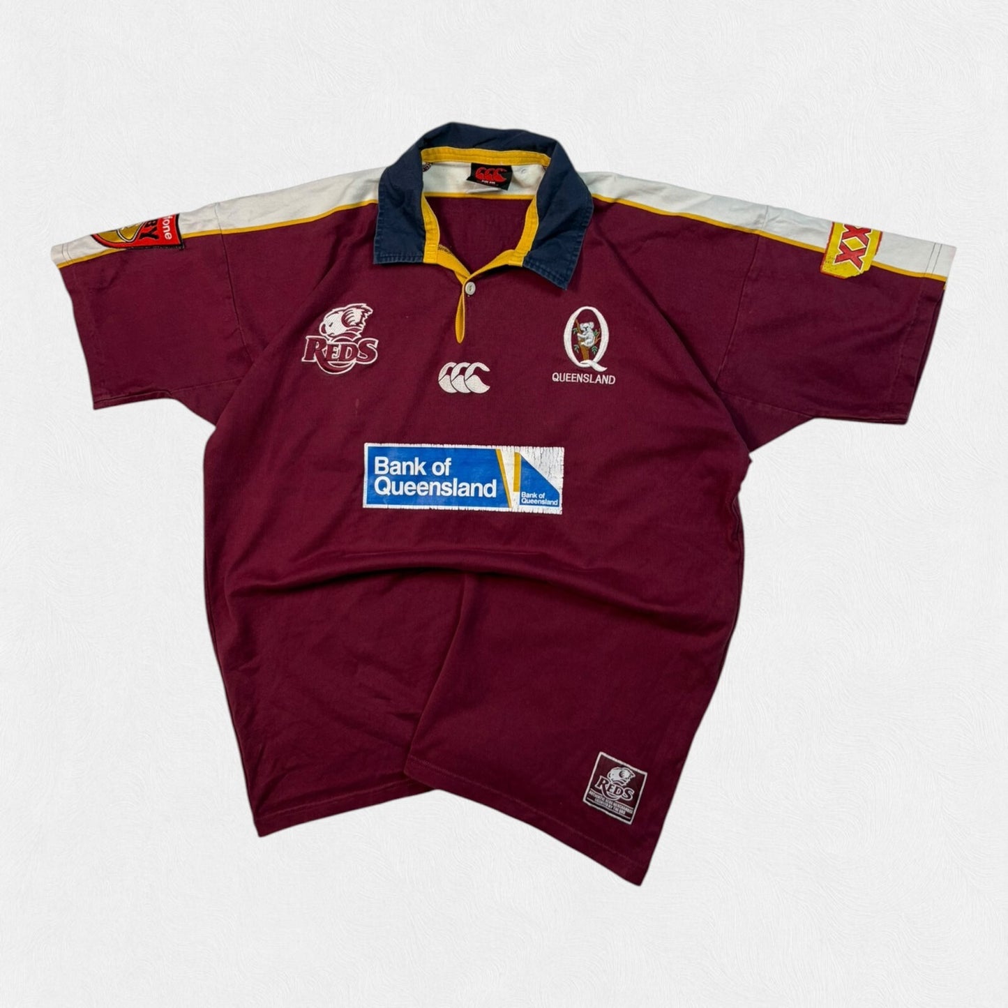 Vintage Queensland reds 2003 Canterbury rugby shirt (XXL)