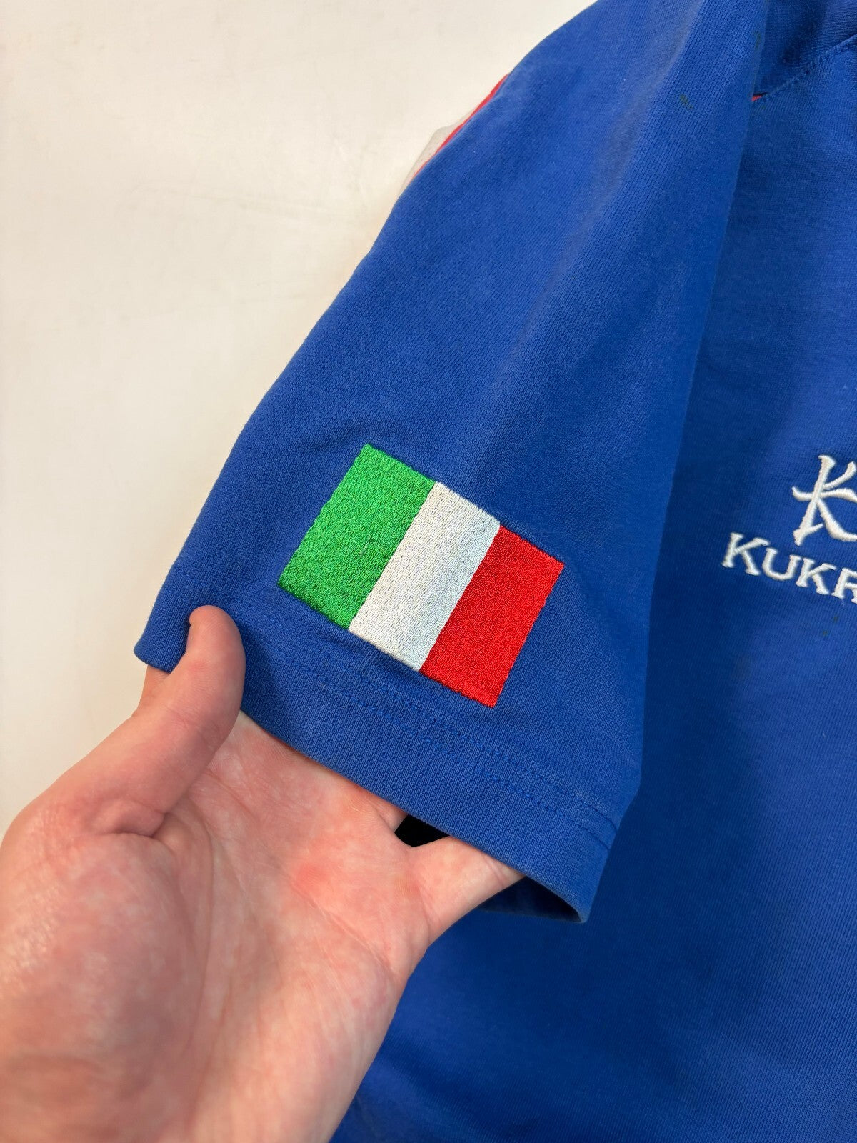 Vintage Italy Kukri supporters rugby union shirt (XL)