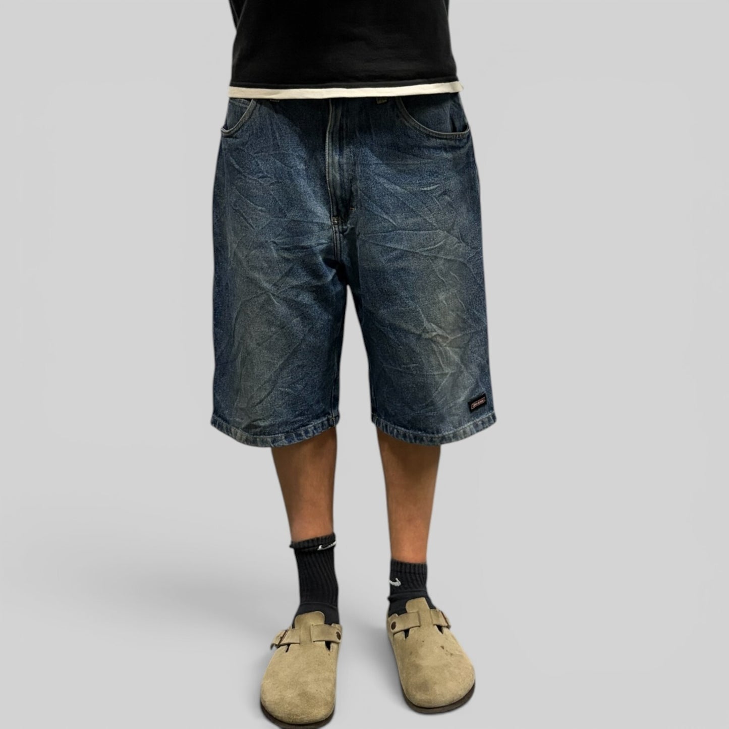 Vintage Dickies baggy carpenter denim jorts (W34)