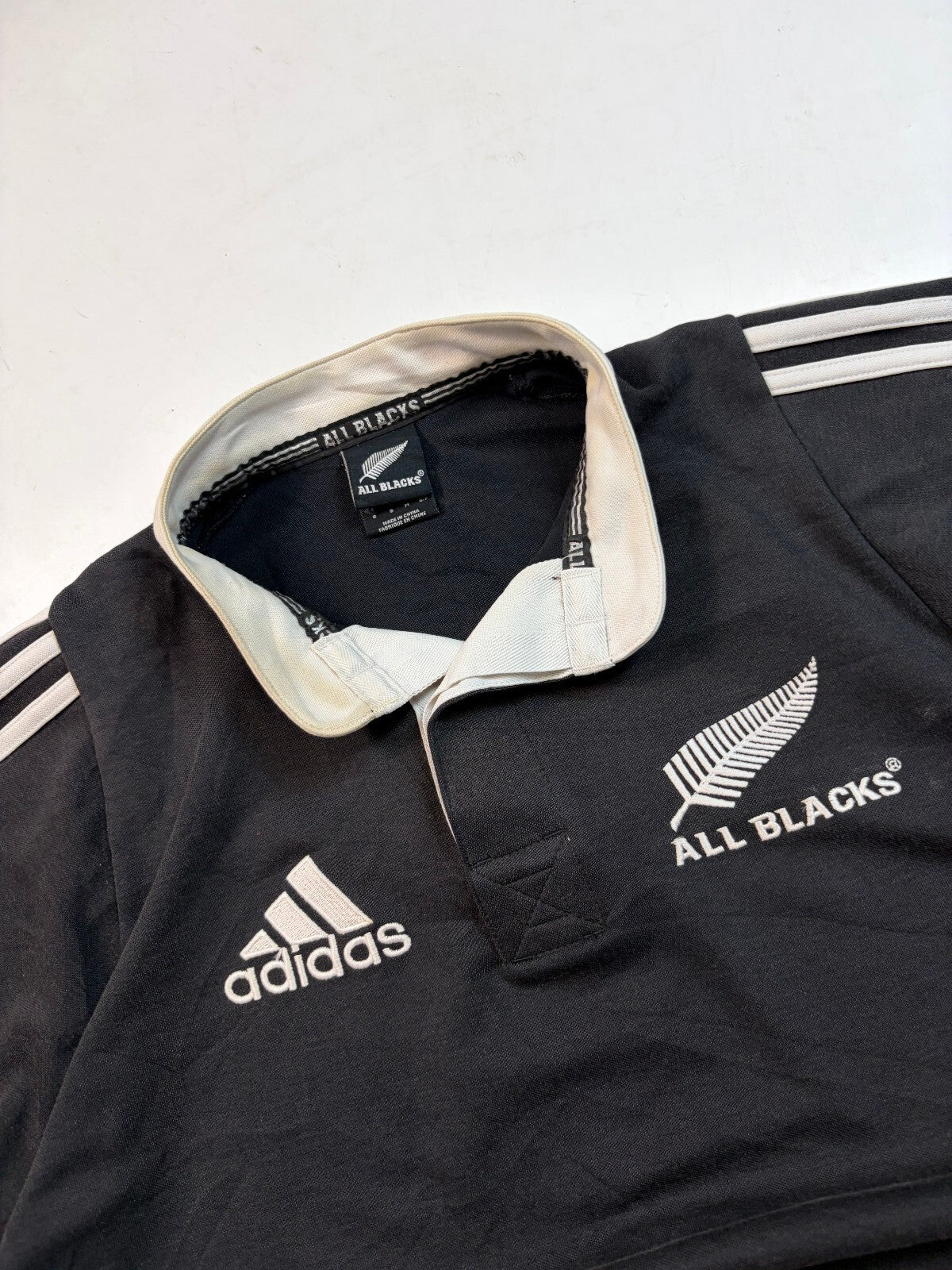 Vintage New Zealand all blacks 2003/04 Adidas rugby shirt (S)