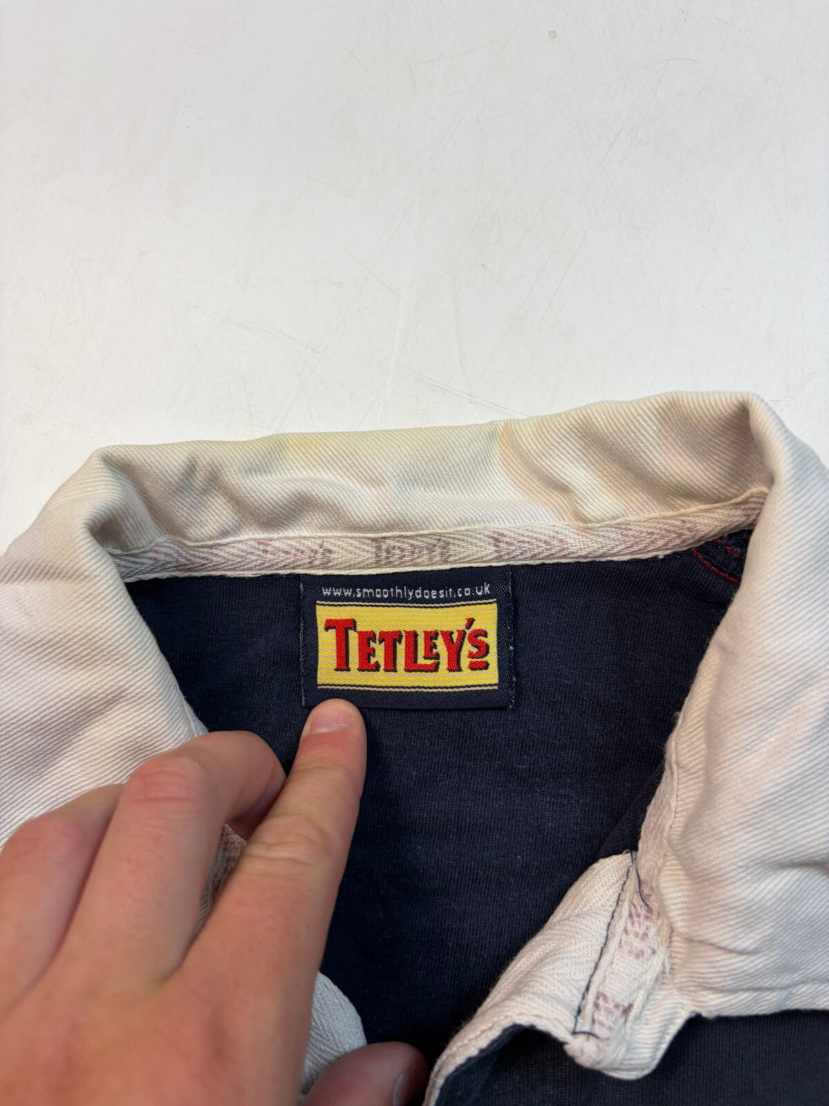 Vintage 90s Tetley's beer England rugby shirt (XL)