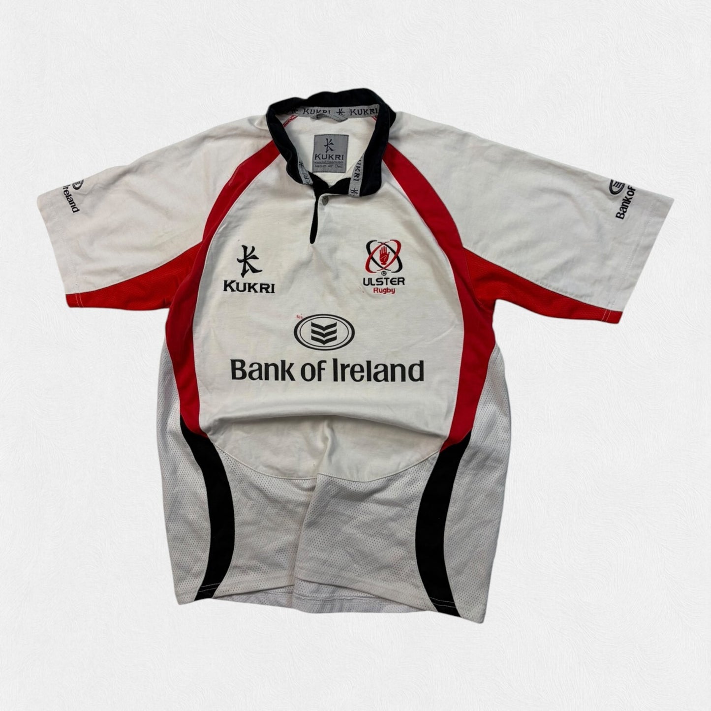 Vintage Ulster 2008-10 Kukri rugby union shirt (M)