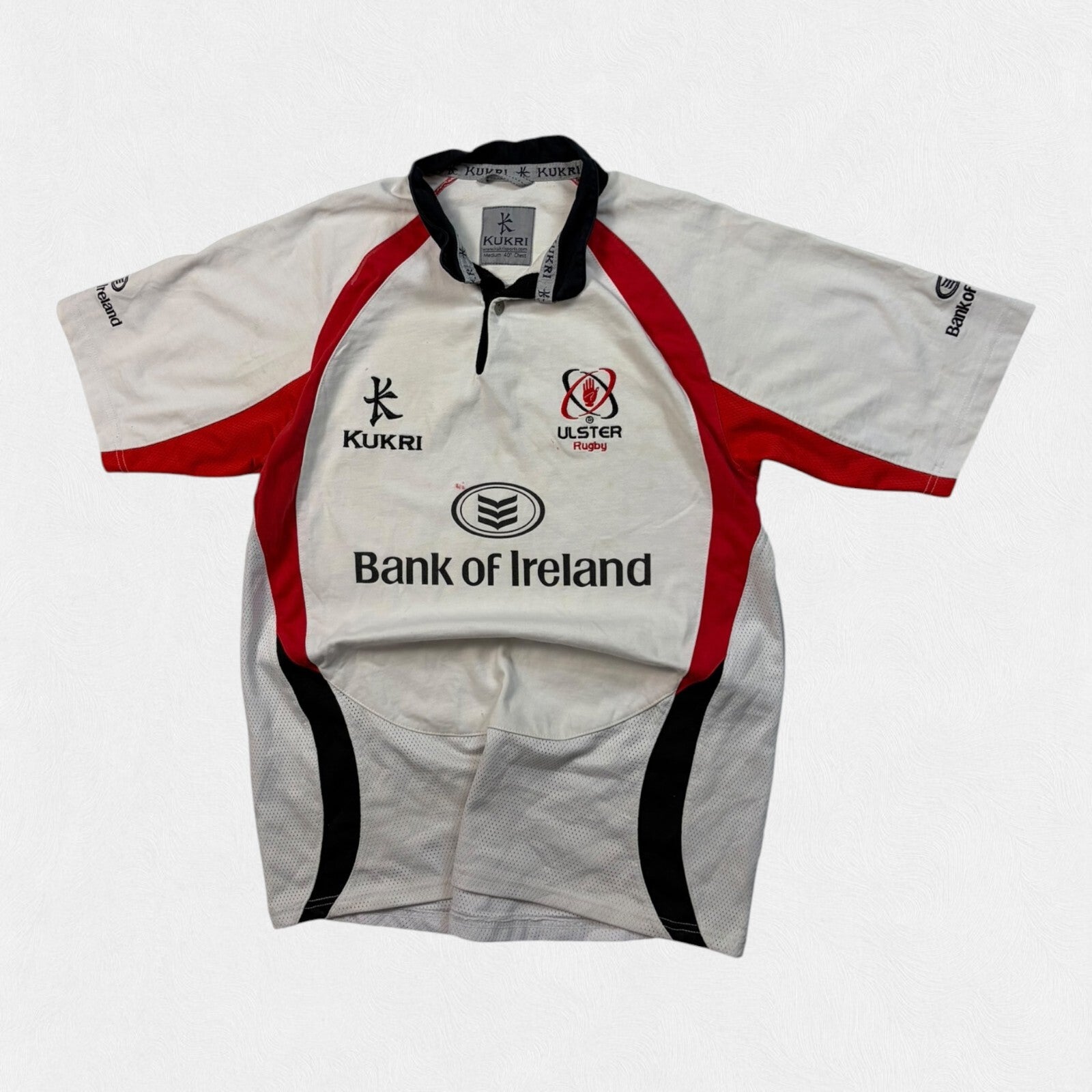 Vintage Ulster 2008-10 Kukri rugby union shirt (M)