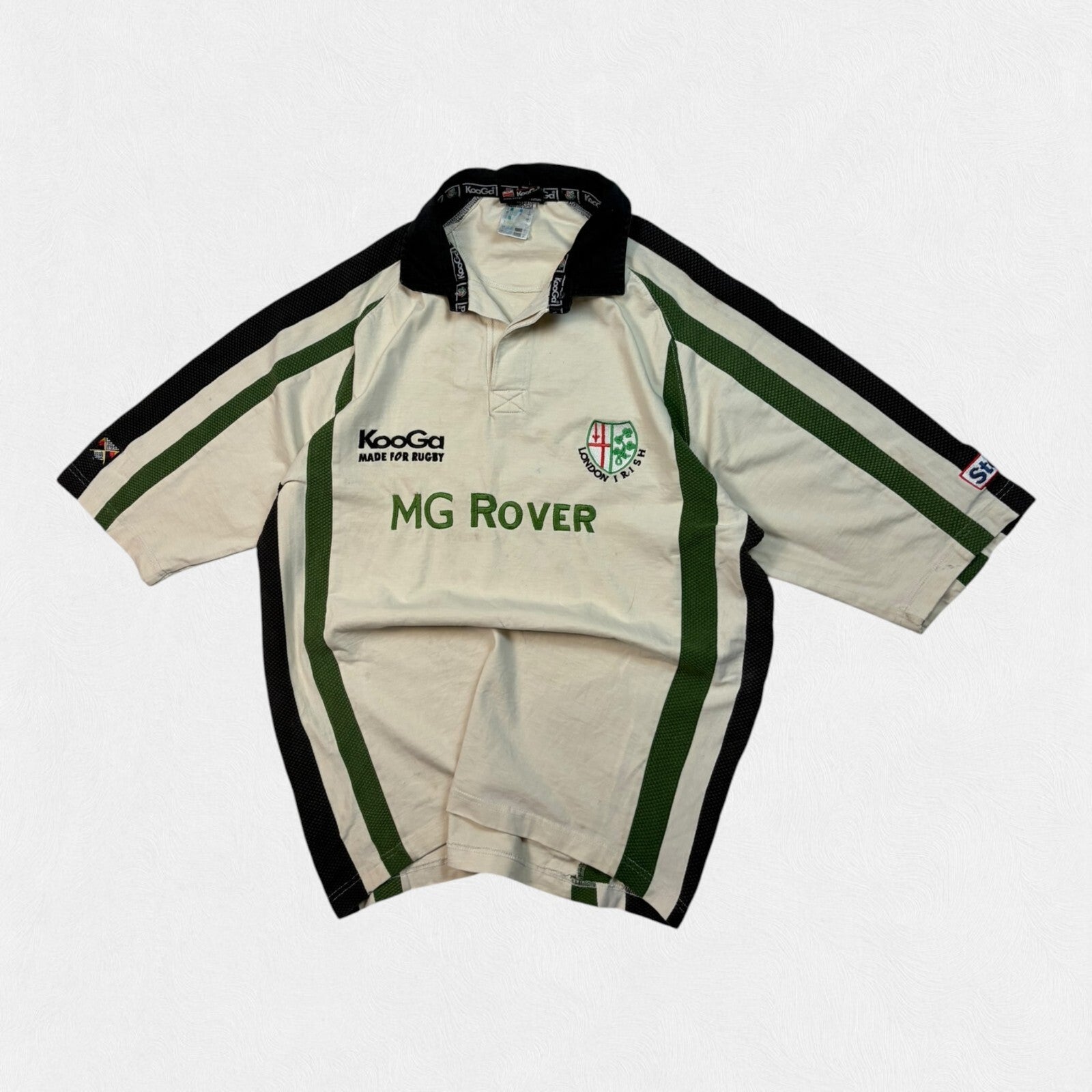 Vintage London Irish 2001/02 away Kooga rugby shirt (L)