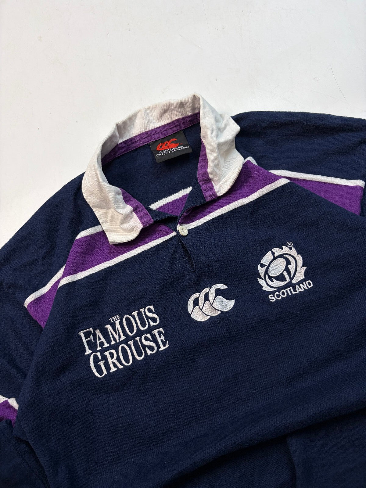 Vintage Scotland 2000-02 Canterbury rugby shirt (L)