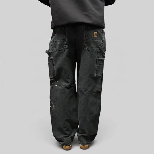Vintage Carhartt paint splattered baggy carpenter pants (W34)