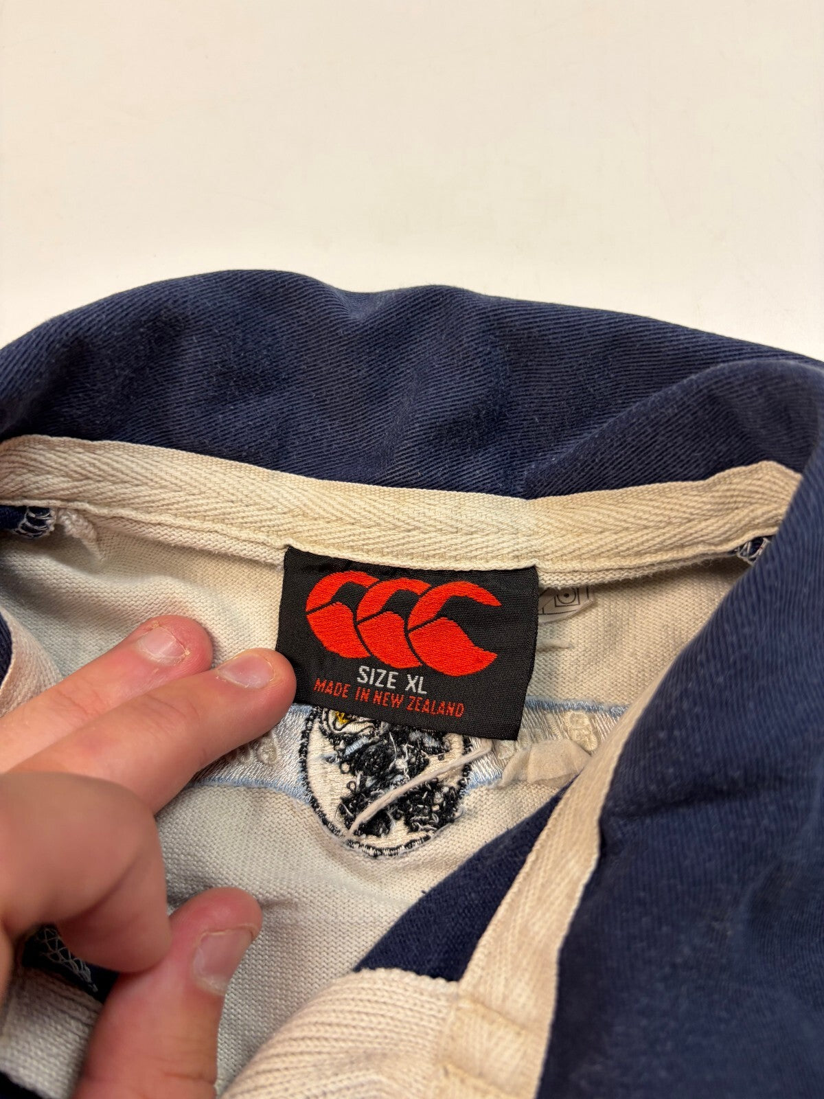 Vintage Barnhall 2001/02 Canterbury rugby union shirt (XL)