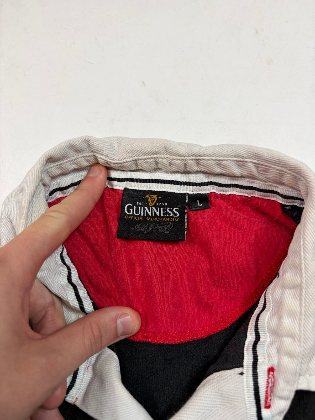 Vintage Wales Guinness Cotton Traders rugby union shirt (L)