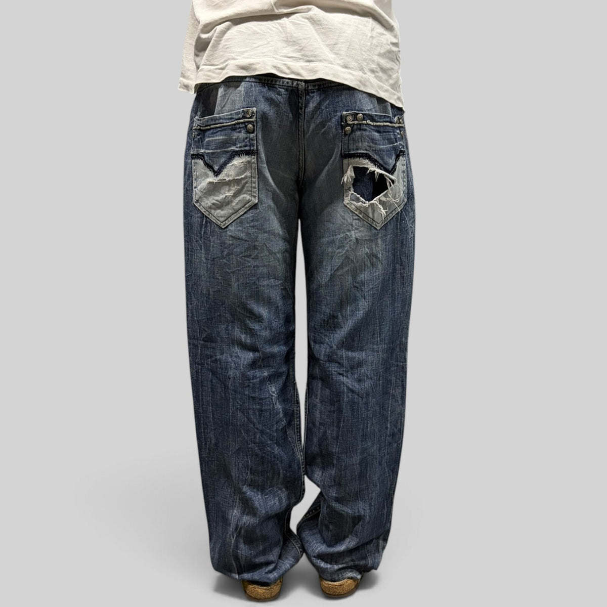 Vintage Y2K Dolce & Gabbana baggy hip hop jeans (W33)