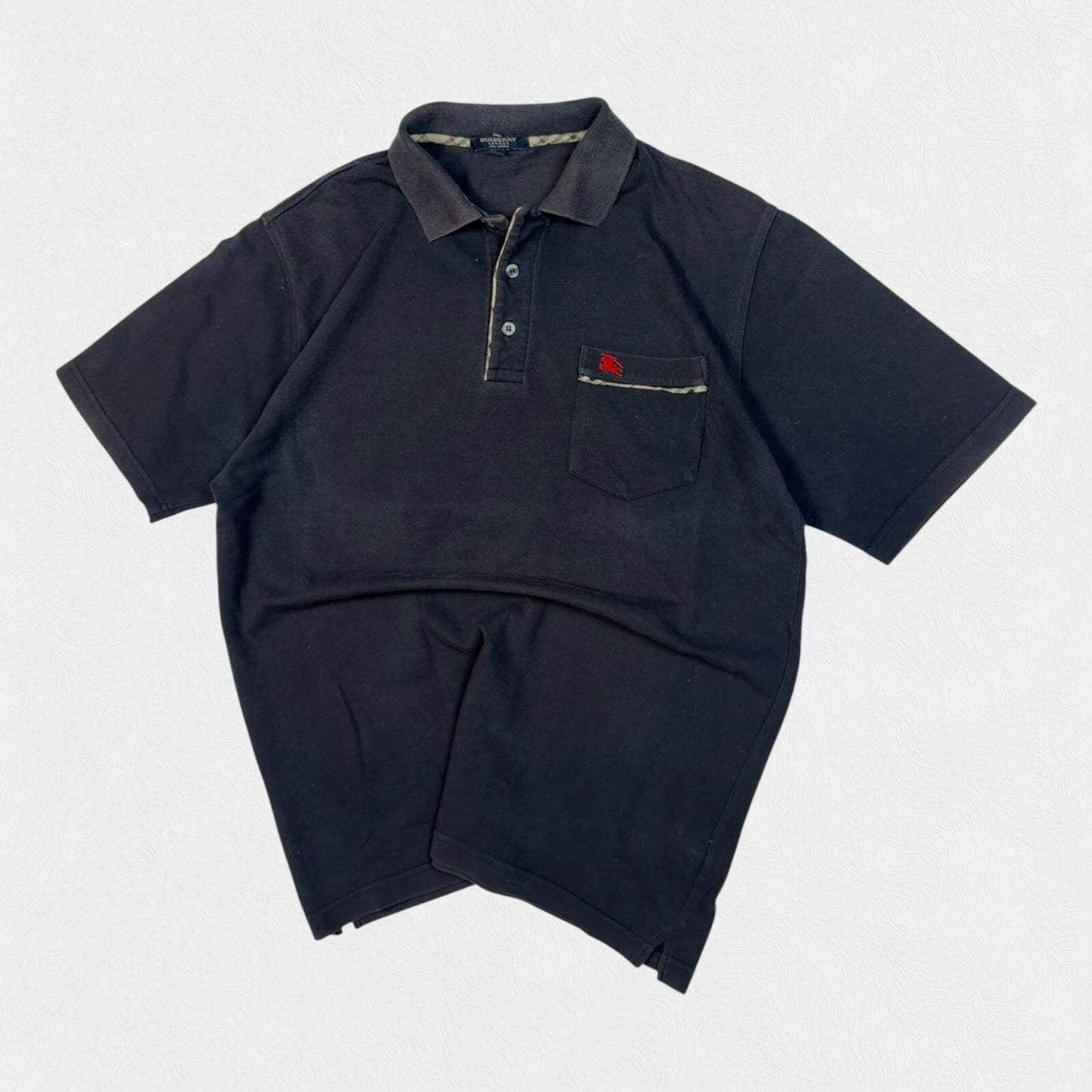 Vintage Y2K Burberry short sleeve polo shirt (L)