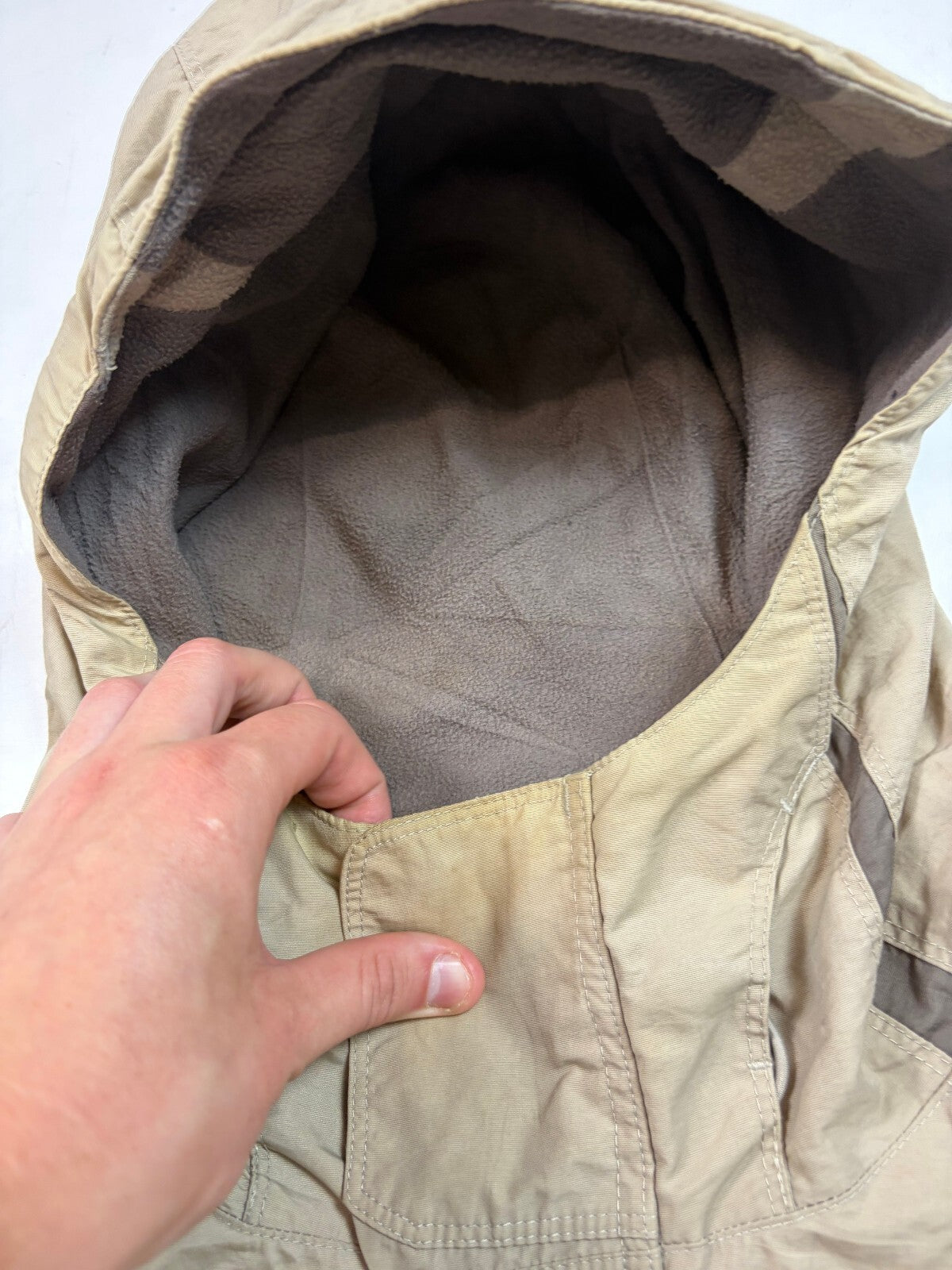 Vintage Y2K Nike reversible fleece hooded jacket (L)