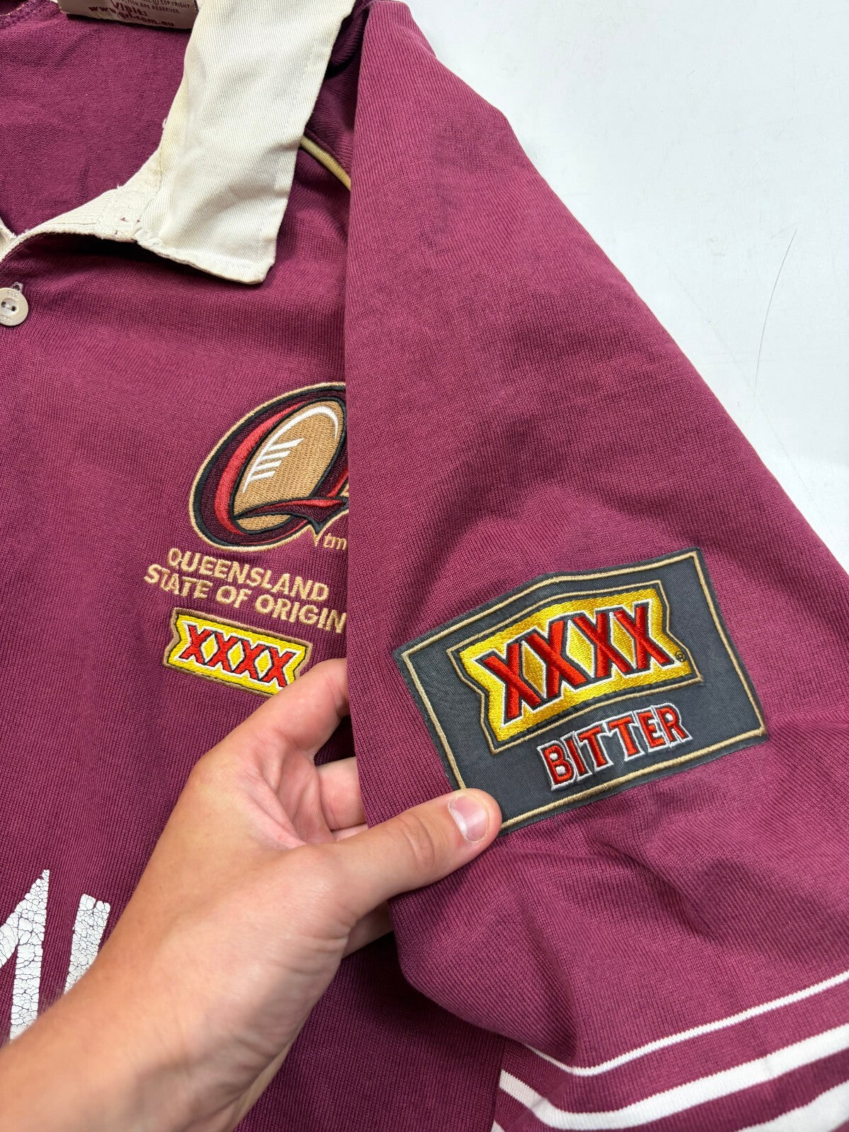 Vintage Queensland maroons 2005 state of origin Canterbury rugby league shirt (XXL)