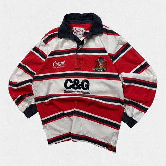 Vintage Gloucester 2003-05 Cotton Traders rugby union shirt (M)