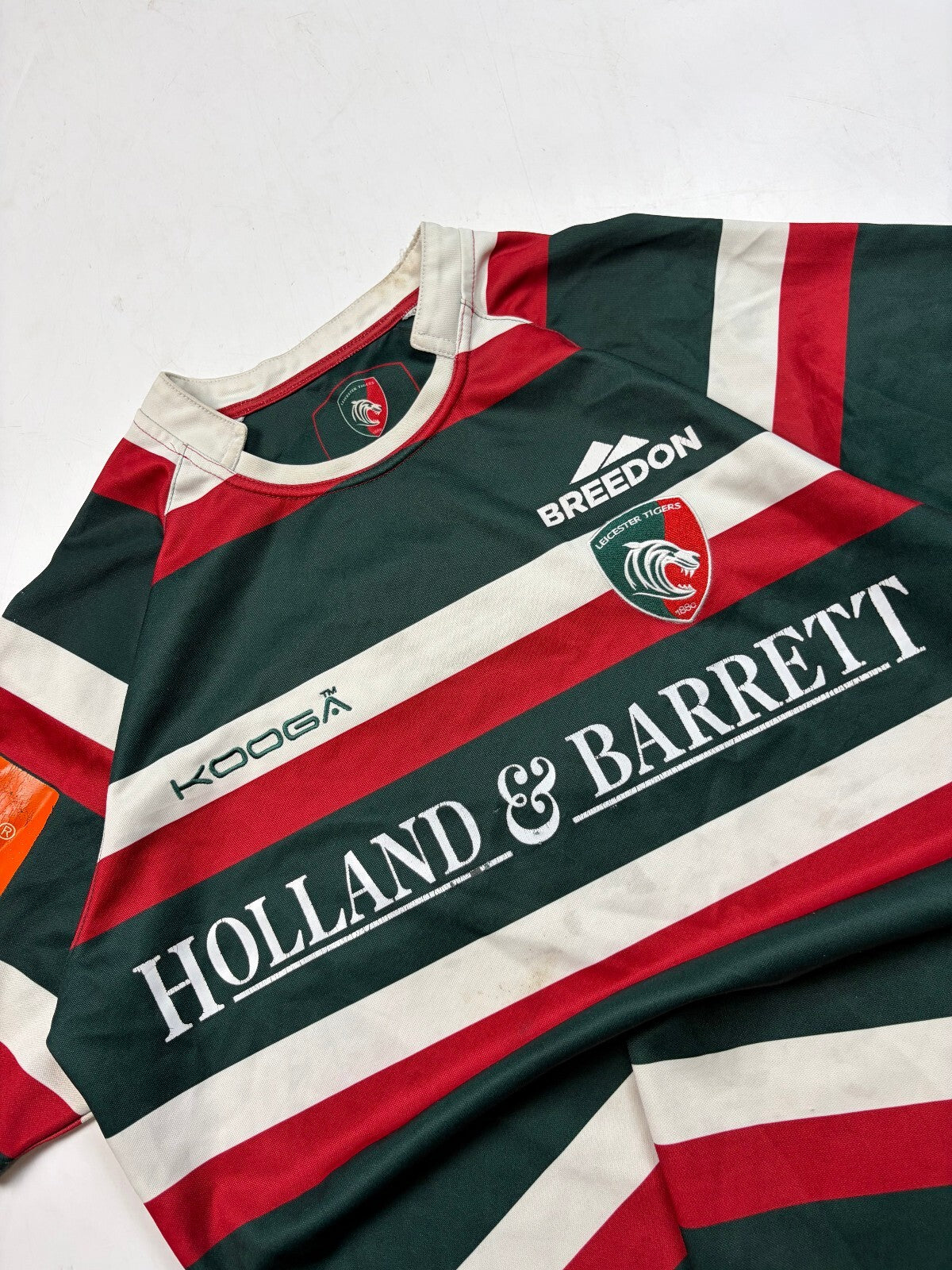 Leicester Tigers 2016/17 Kooga rugby union shirt (L)