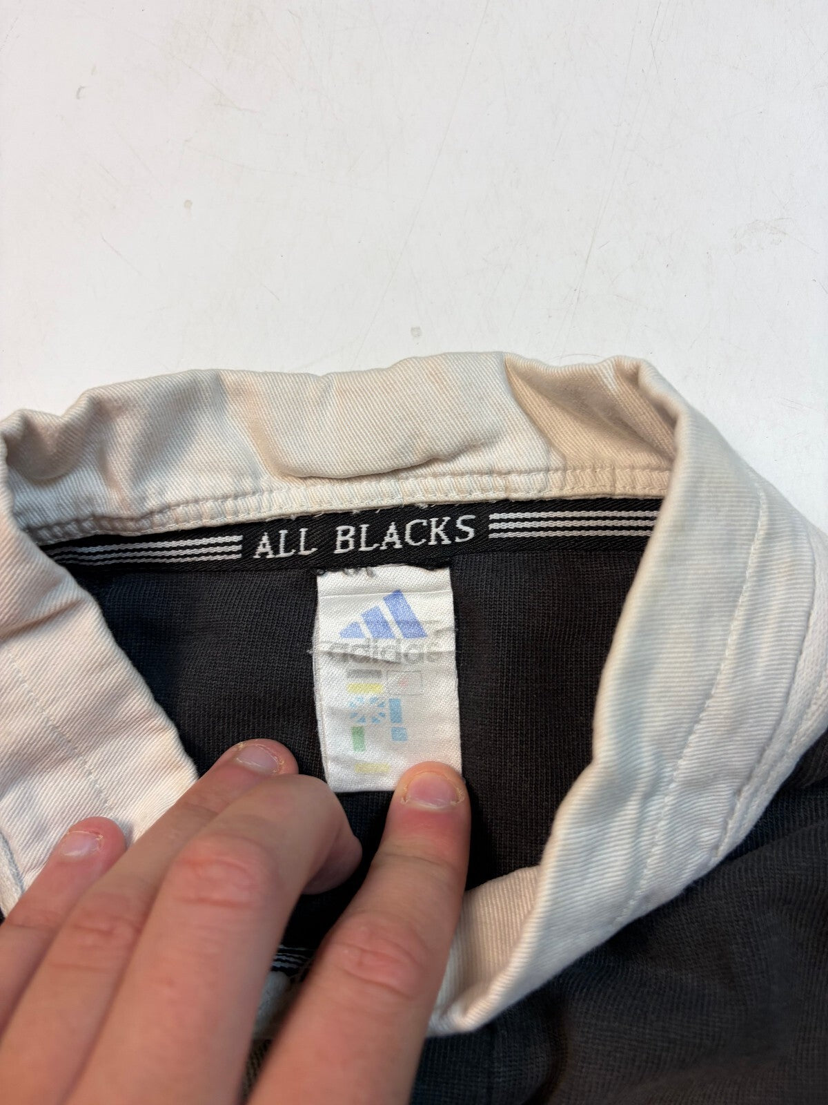 Vintage New Zealand all blacks 1999/00 Adidas rugby shirt (L)