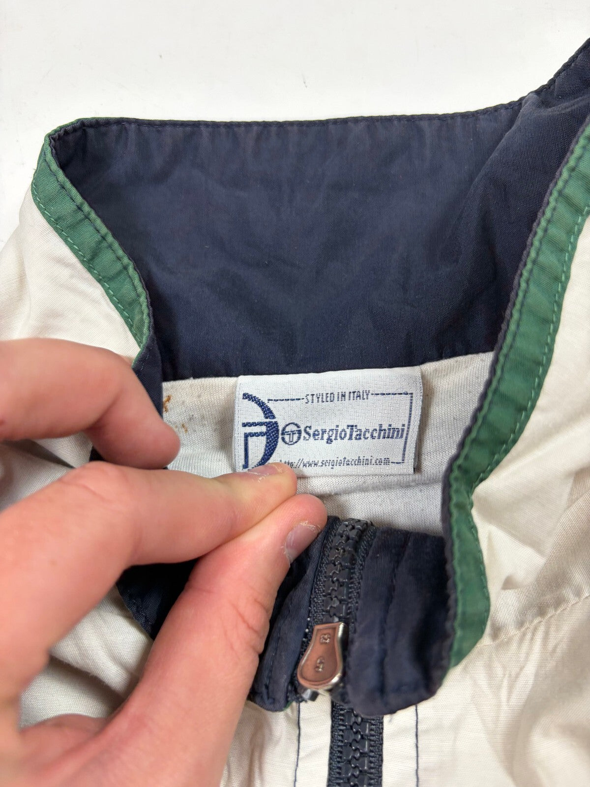 Vintage Y2K Sergio Tacchini colour block track jacket (L)